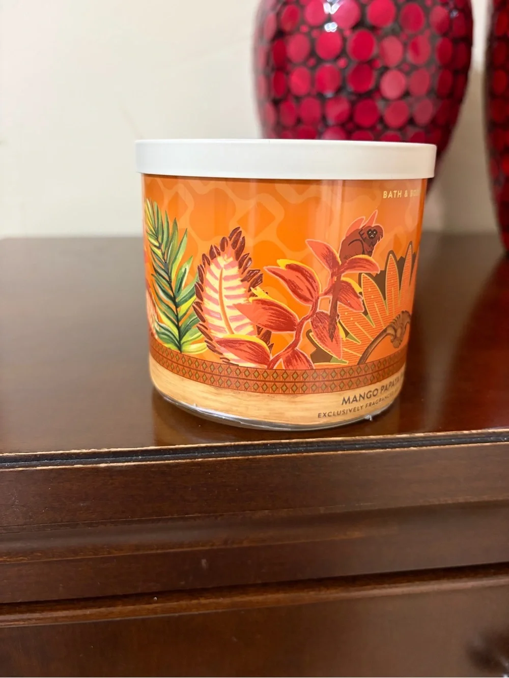 Bath & Body Works Mango Papaya Paradise Candle - Orange